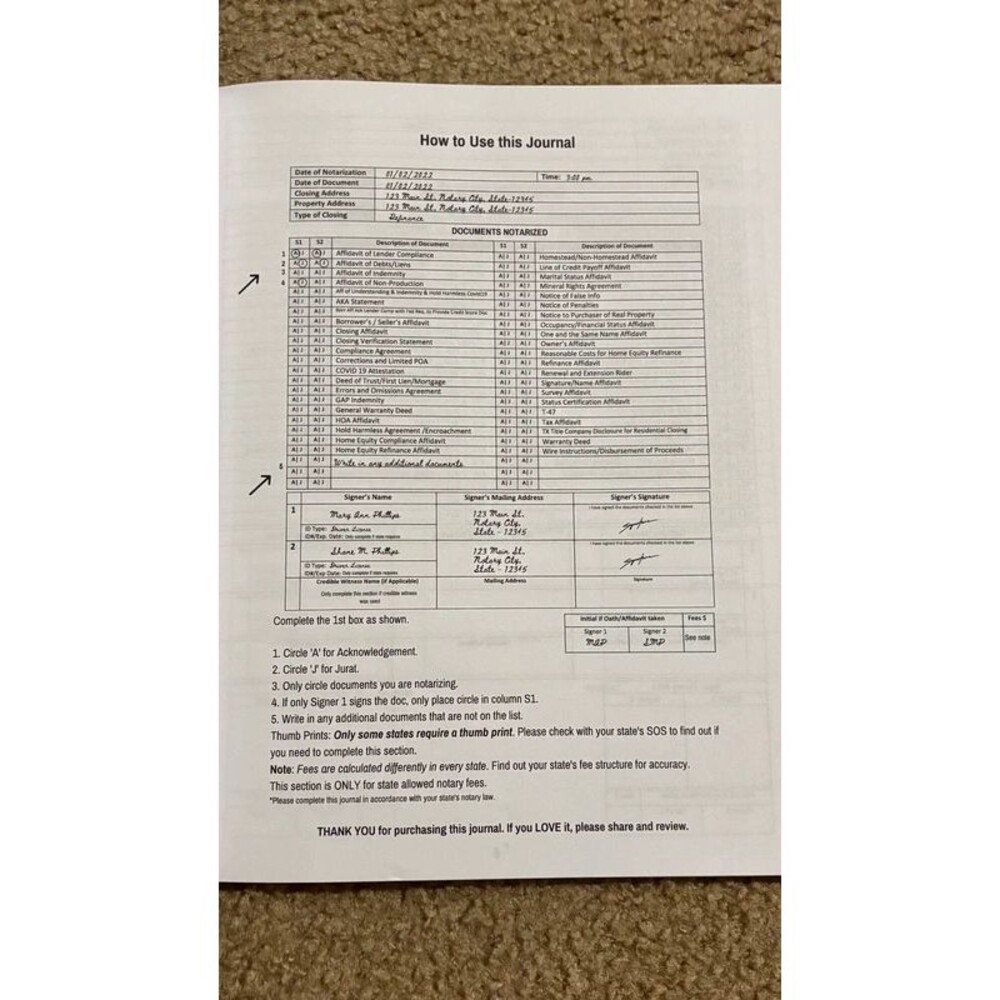 Notary Book - Picture 4 of 8